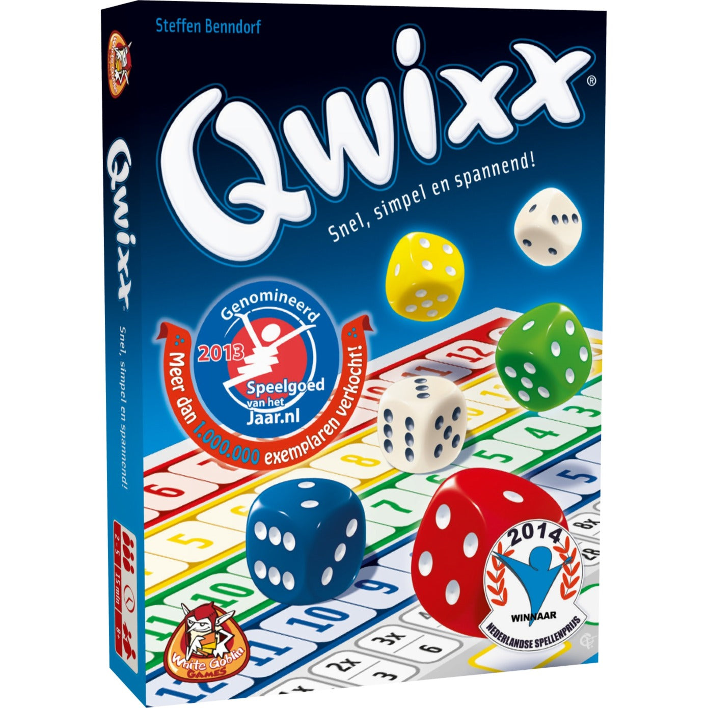 Weiße Goblin -Spiele Qwixx Würfelspiel