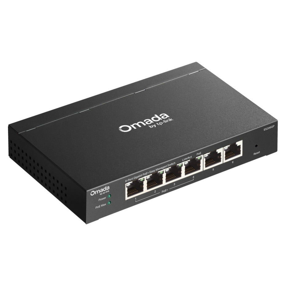 Tp-Link Omada ES206GP Switch (schwarz, 4x PoE+)