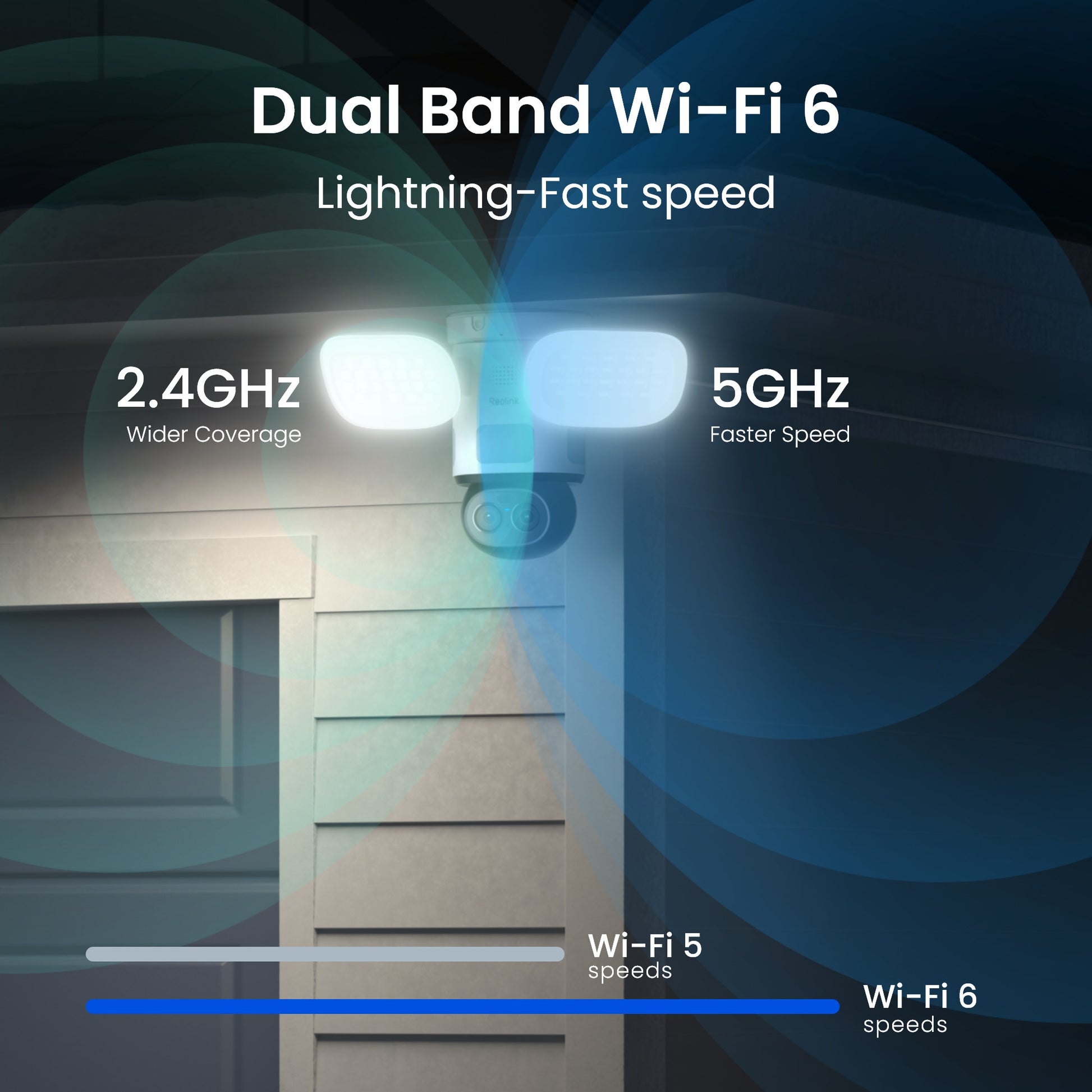 Reolink F850W Trackflex Flutlicht-WLAN-Überwachungskamera (weiß, 4k, WLAN)
