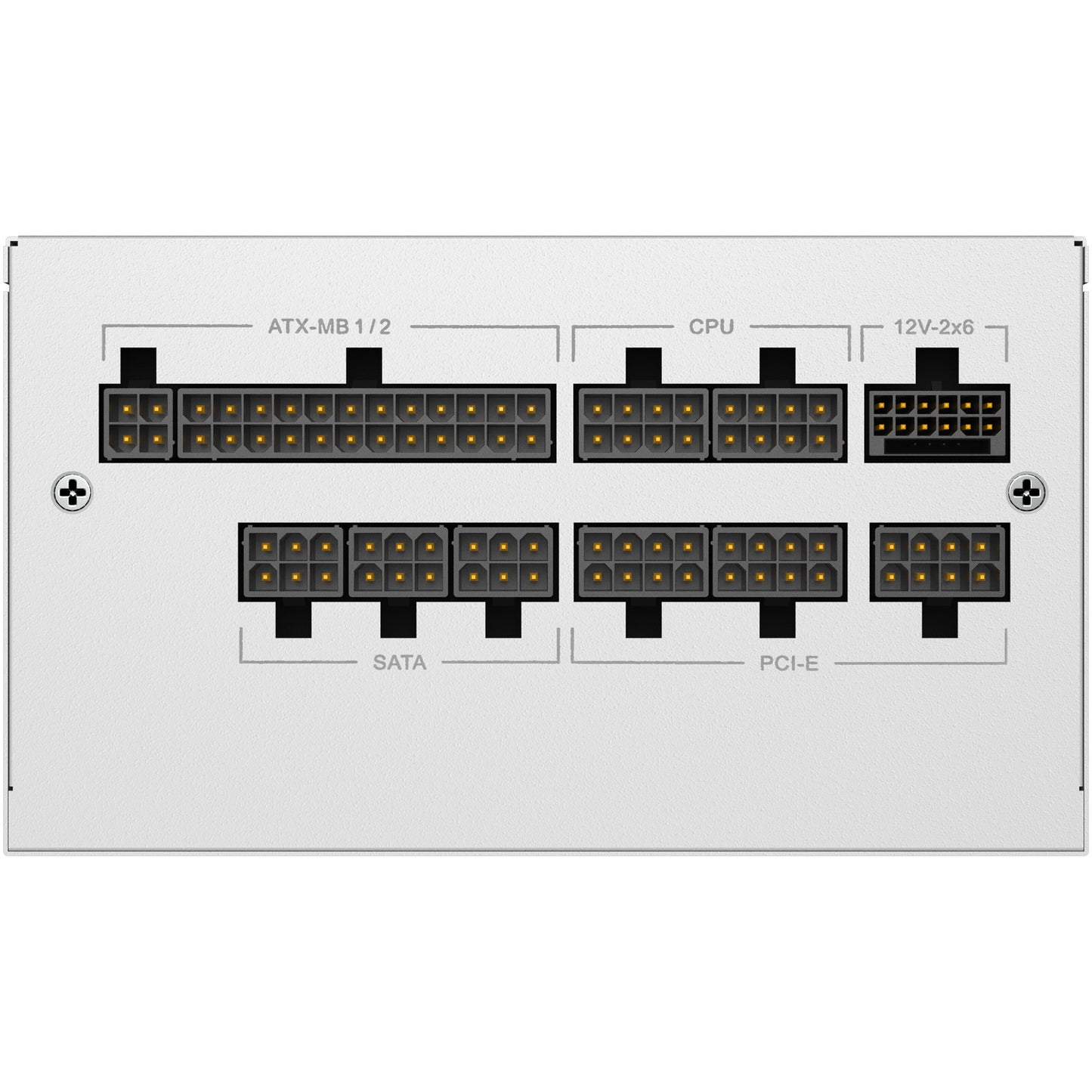 Sharkoon Rebel P20 Gen2 Modulares 850-Watt-Netzteil (weiß, 1x 12V-2x6, 3x PCIe)