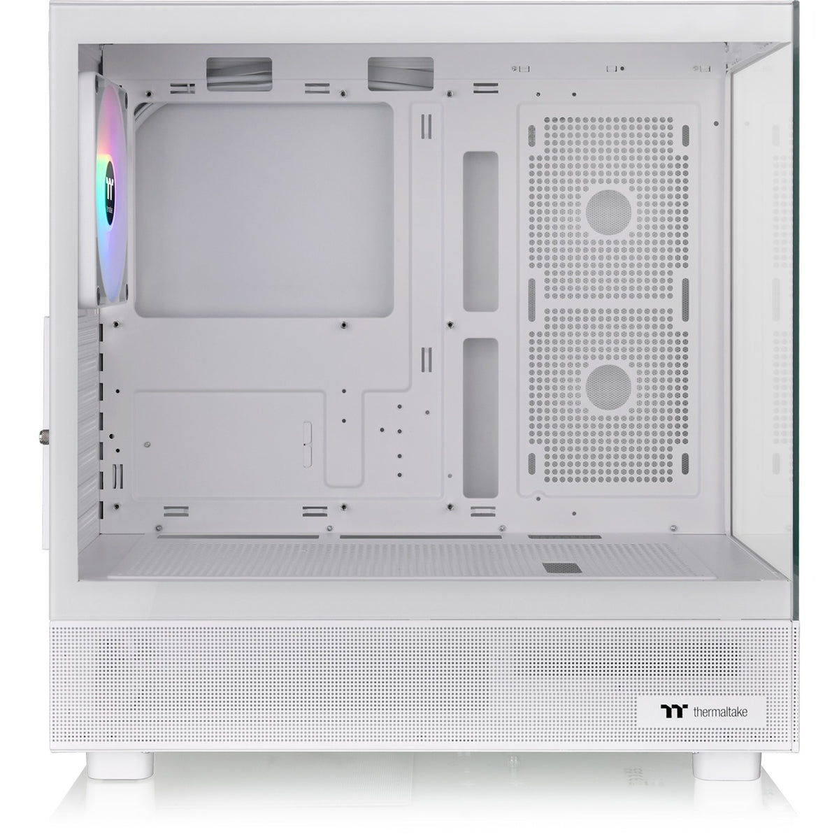 Thermaltake View 270 tg argb - Snow Midi-Tower-Gehäuse (weiß | 2x USB-A | 1x USB-C | RGB | gehärtetes Glas)