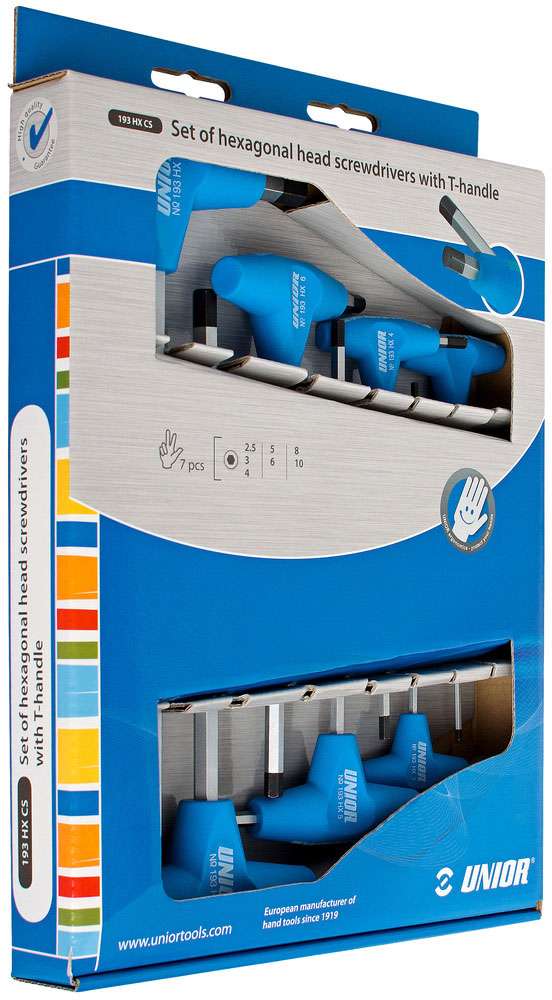 Unior Tools T-Griff-Inbusschlüsselsatz 193hxcs