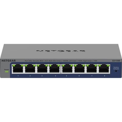 Netgear 8-Fever Gigabit Plus-Switch (GS108E-400EEUs)