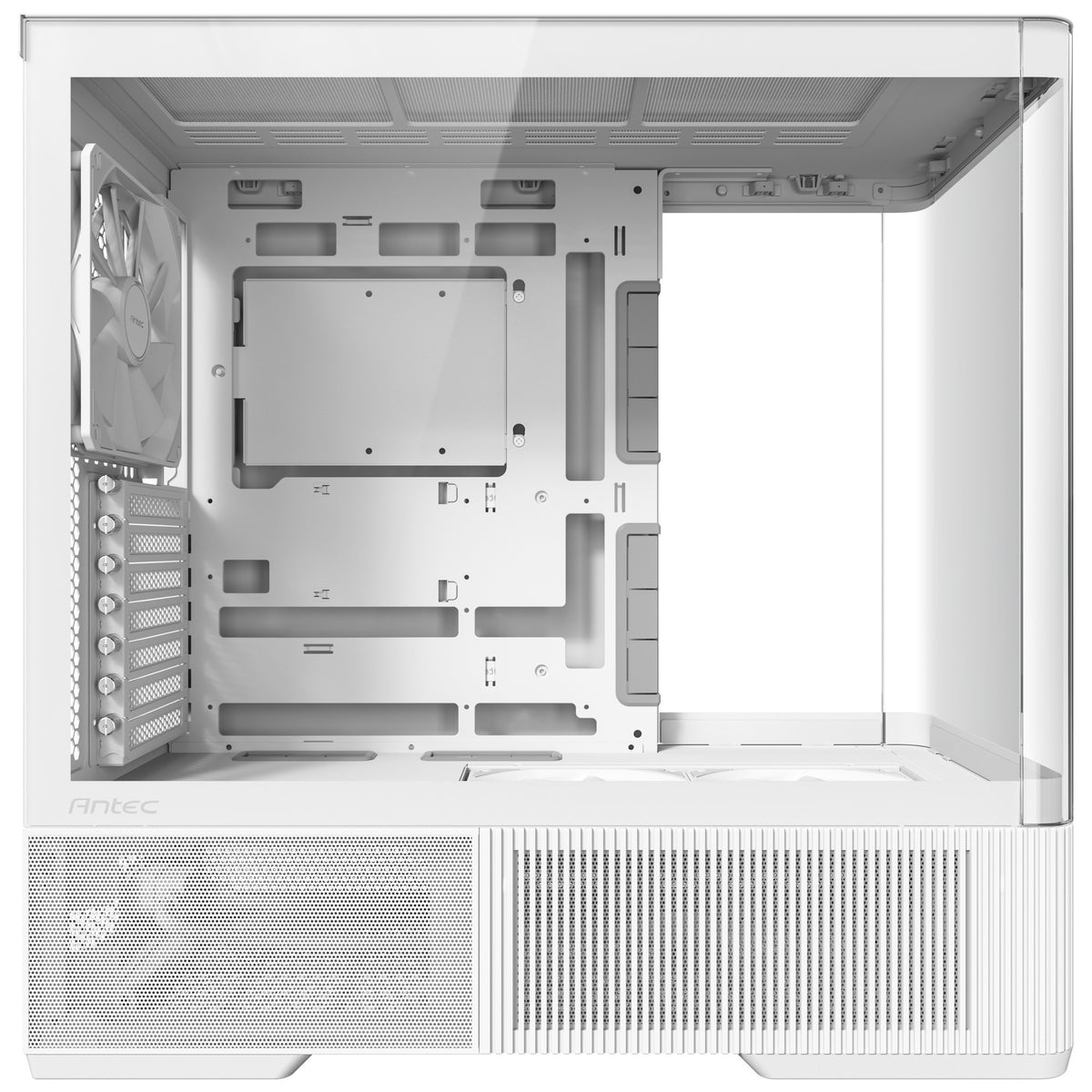 Antec C6 Curve Air Midi-Tower-Gehäuse (weiß | 2x USB-A | 1x USB-C | gehärtetes Glas)