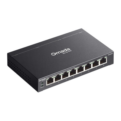 Tp-Link Omada ES208GP 8-Port-Gigabit-Easy-Managed-Switch (schwarz, 8x PoE+)