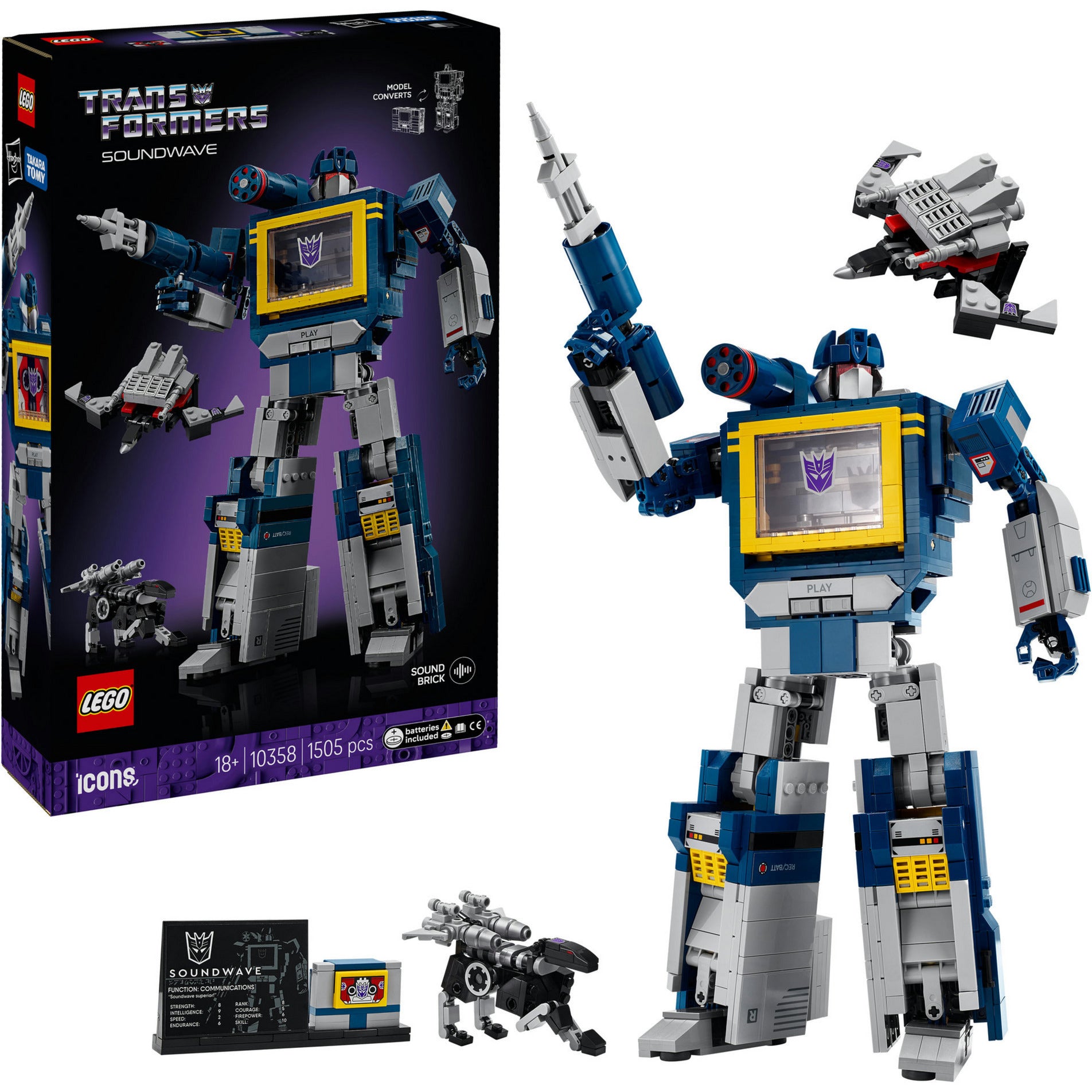 Lego Icons 10358 Transformers Soundwave