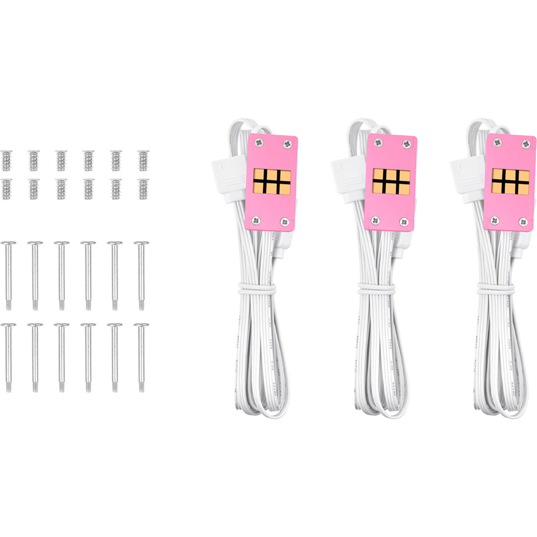 Thermaltake CT120 EX ArGB Sync PC-Lüfter Pink (3-Lüfter-Pack) Gehäuselüfter (Rosa, 3 Stück, 120 x 120 x 25 mm, PWM)