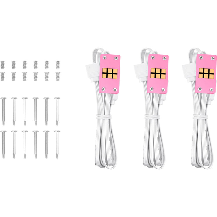 Thermaltake CT120 EX ArGB Sync PC-Lüfter Pink (3-Lüfter-Pack) Gehäuselüfter (Rosa, 3 Stück, 120 x 120 x 25 mm, PWM)