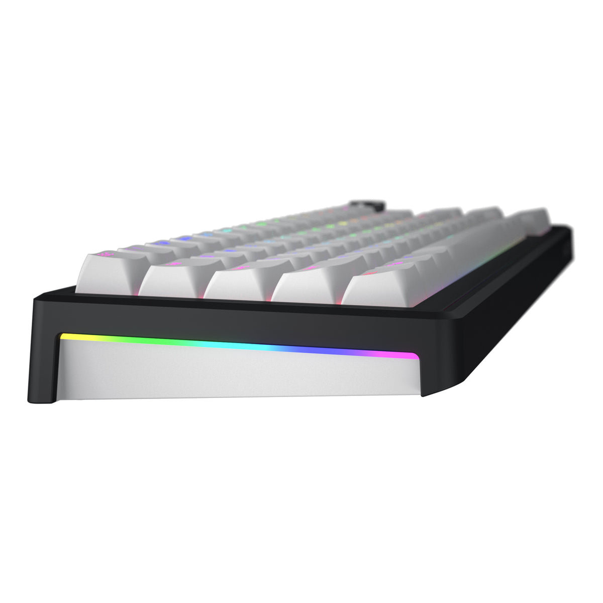 Hator Skyfall Wireless, Gaming-Tastatur (schwarz, US-Layout, Hator Aurum Sterling, 65 %, RGB, Double Shot ABS, Hot-Swap, 2,4 GHz Bluetooth USB-C)