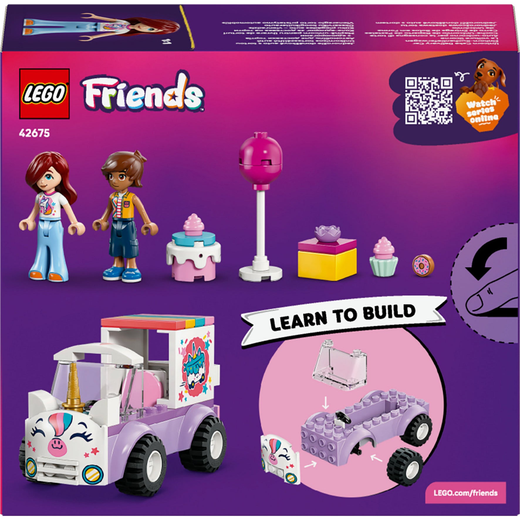 Lego Friends 42675 Einhorn-Kuchenlieferwagen | 2 Stk