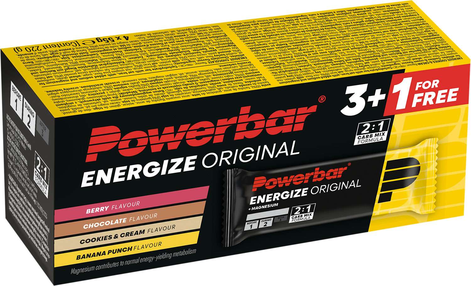 Powerbar Energize Original Riegel Multigeschmack 3+1