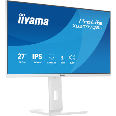 Iiyama Prolite xb2797qsu-w1 27 Monitor (weiß (matt), HDMI, Display Port, USB, Audio)