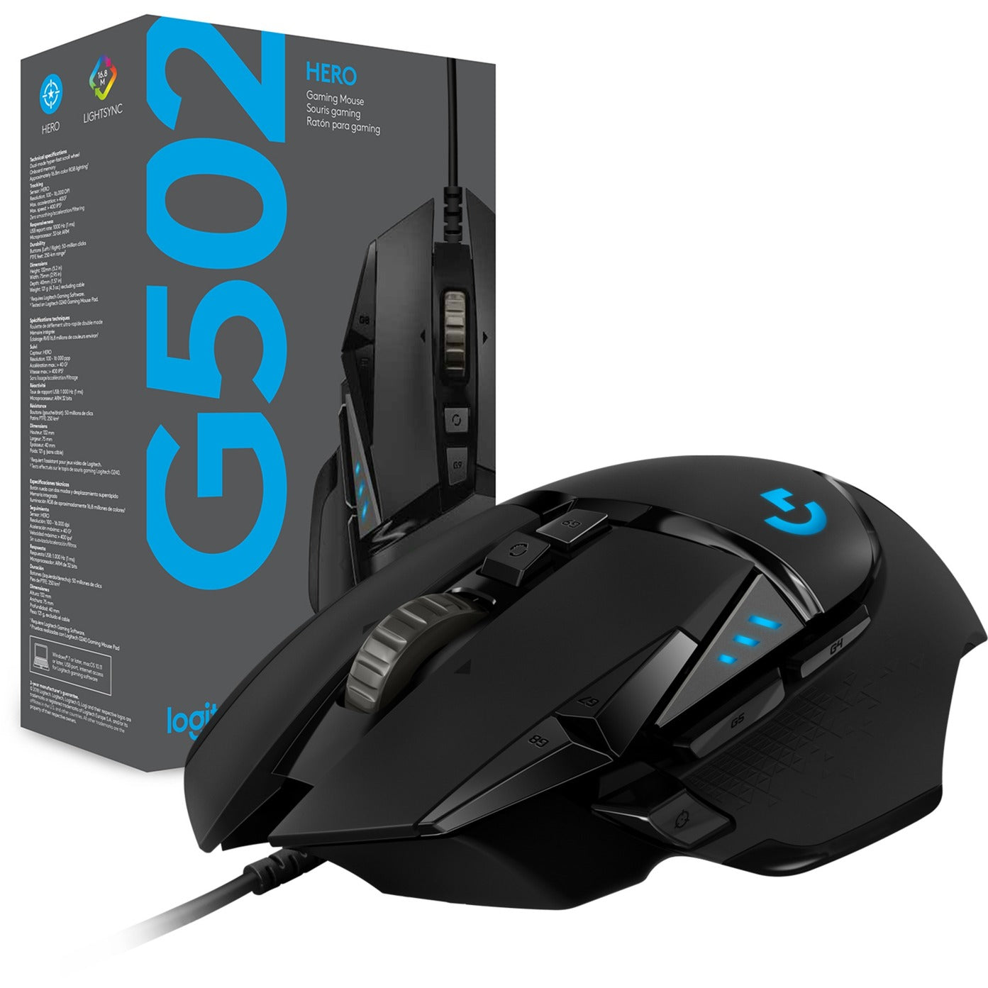 Logitech G502 Hero High Performance Gaming Maus
