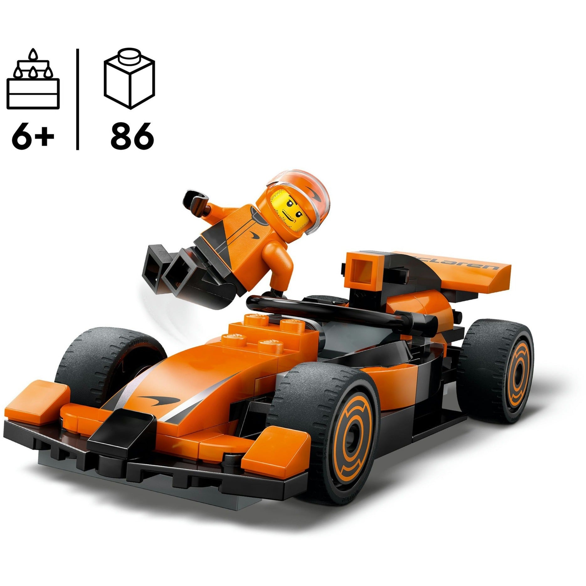 Lego Lego City 60442 F1 Fahrer mit McLaren Racing Car