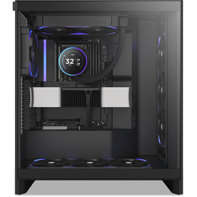 Nzxt f240x RGB-Gehäuselüfter (schwarz, 2 Stück, 240 x 120 x 30 mm, PWM)