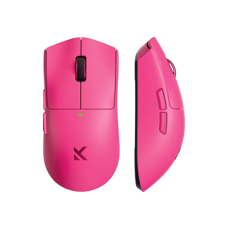 Mchose K7 ultraleichte kabellose Gaming-Maus (Rosa, RGB, USB 2,4 GHz, 42.000 dpi)
