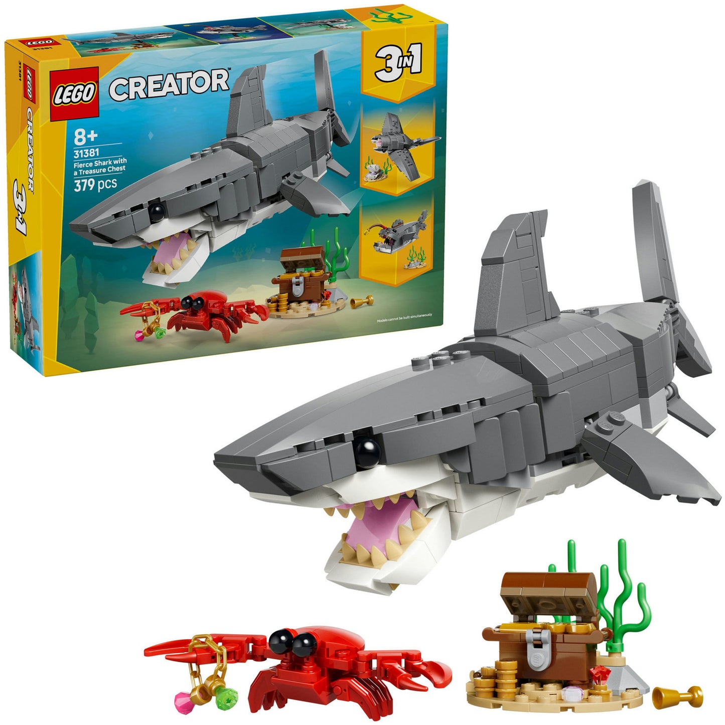 Lego Creator 31381 Wilder Hai mit Schatztruhe