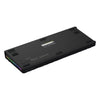 Hator Skyfall Pro Wireless, Gaming-Tastatur (schwarz, US-Layout, Hator Aurum Vanilla Silent, 80 % (TKL), RGB, Double-Shot PBT, Hot-Swap, 2,4 GHz Bluetooth USB-C)