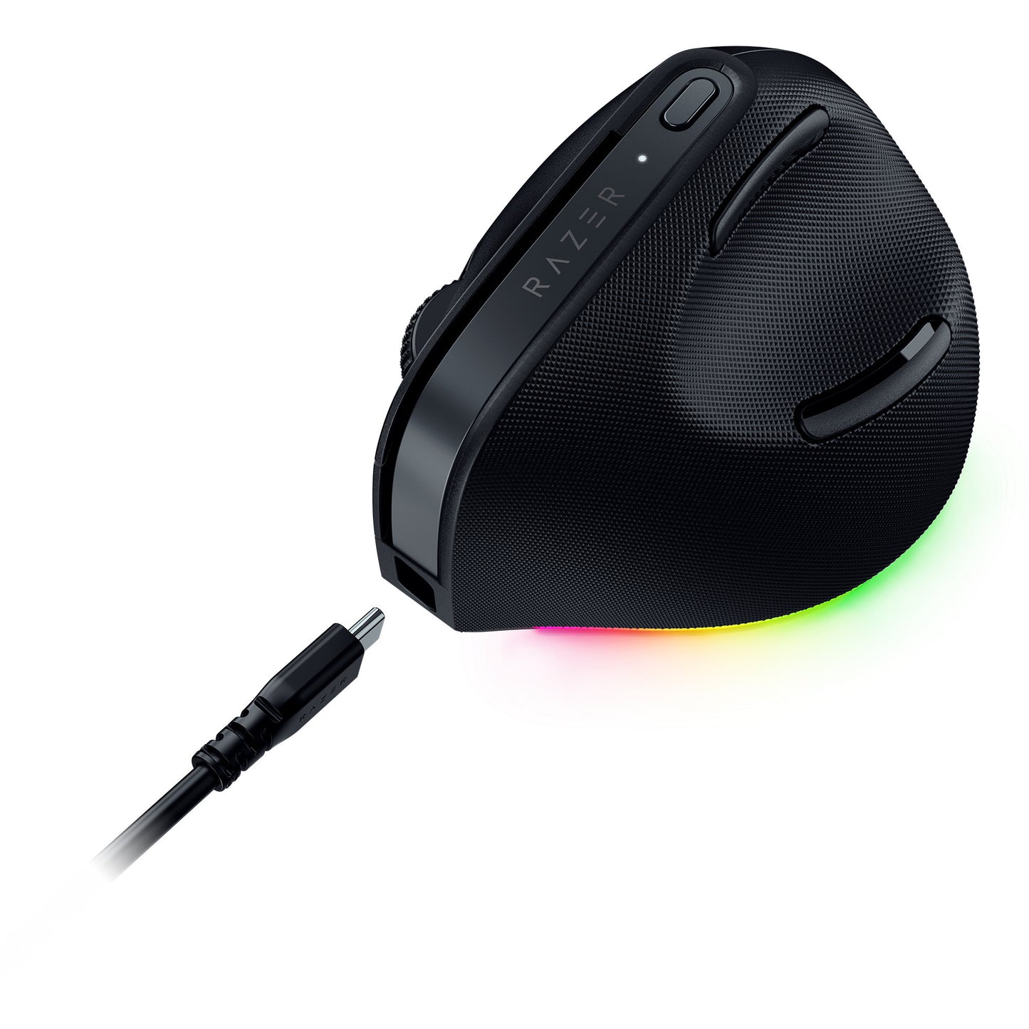Vertikale Gaming-Maus Razer Pro Click V2 (schwarz, bis zu 30.000 dpi, USB-C Bluetooth 2,4 GHz)