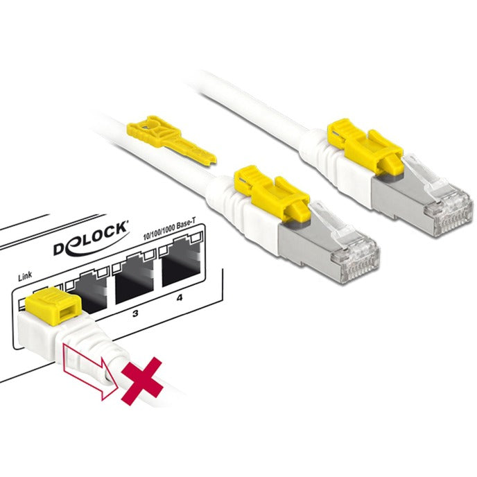 Delock Patch-Kabel RJ-45 mit Cat.6a sicher
