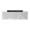 Lenovo 800 selbstladende Bluetooth-Tastatur (weiß, US-Layout (QWERTY), Stößel, 100 %, Stößelschalter, Bluetooth 5.1, USB-C)