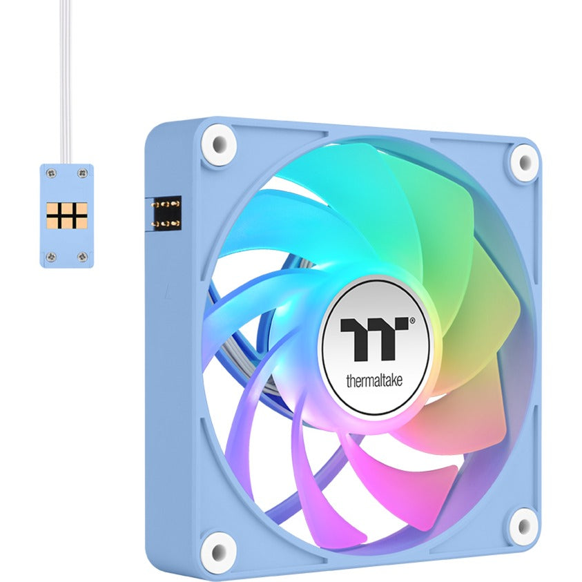 Thermaltake CT120 EX Reverse Argb Sync PC-Lüfter Hydrangea Blue (3-Lüfter-Pack) Gehäuselüfter (Hellblau, 3 Stück, 120 x 120 x 25 mm, PWM)