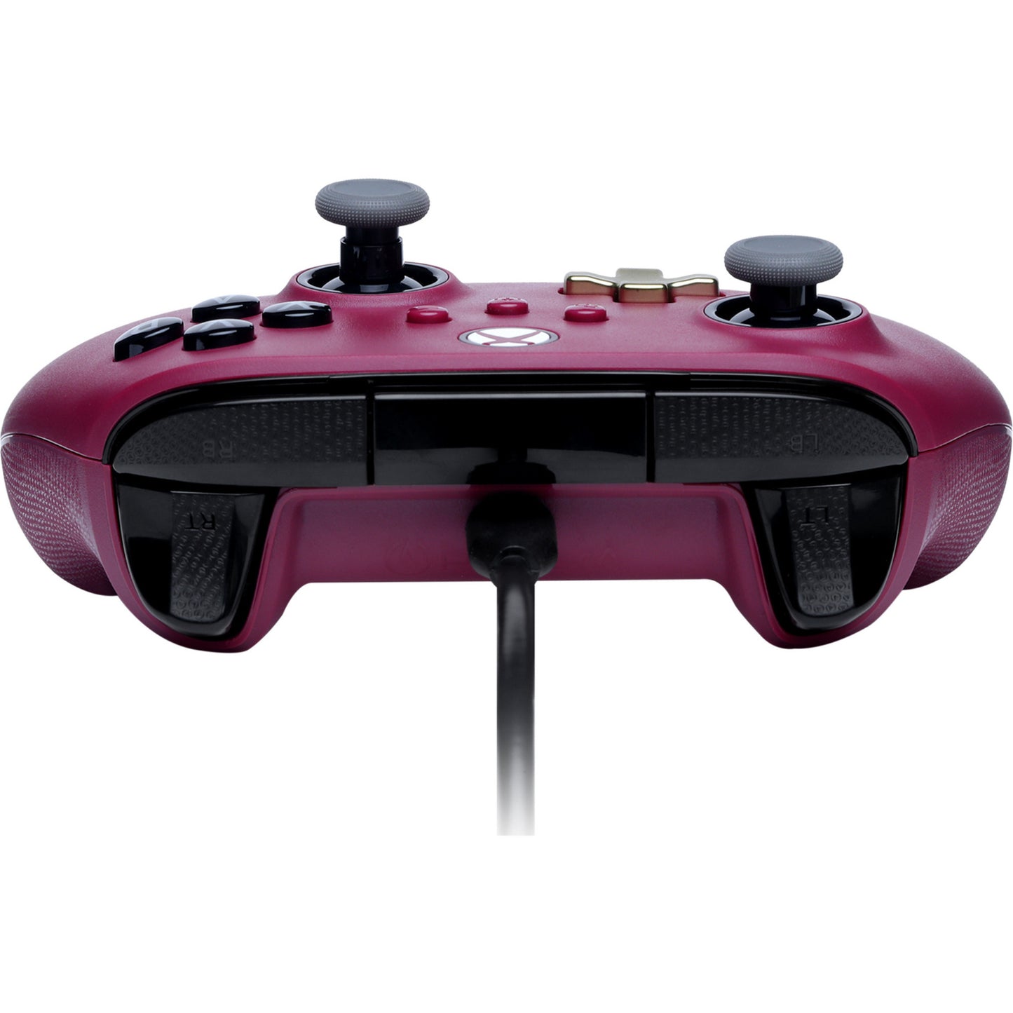 Powera Advantage Plus Kabelgebundener Controller für Xbox Series X|s – Ruby (Dunkelrot, Xbox Series X|s, Xbox One, PC)