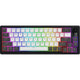Hator Skyfall Pro Wireless, Gaming-Tastatur (schwarz, US-Layout, Hator Aurum Vanilla Silent, 65 %, RGB, Double-Shot PBT, Hot-Swap, 2,4 GHz Bluetooth USB-C)