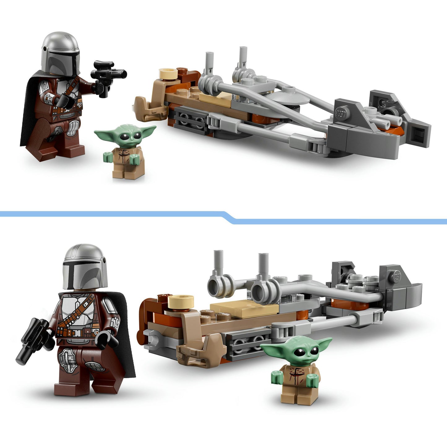 Lego Star Wars TM 75436 The Mandalorian und Grogus Speeder Bike | 2 Stk