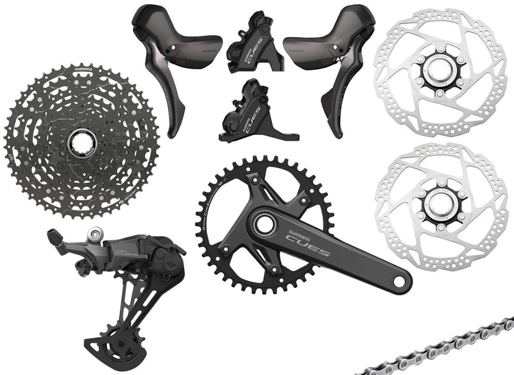 Shimano Cues U6030 1x11-Gang-Gravel-Gruppenscheibe 160 160 mm
