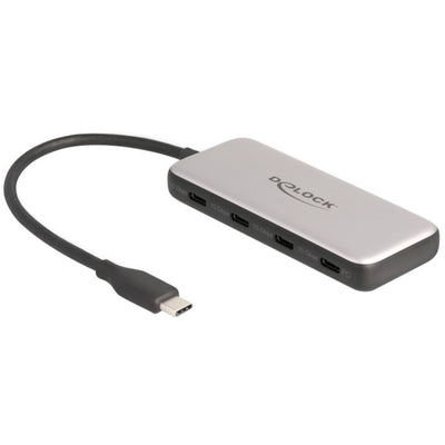 Delock USB 10 Gbit / s USB Typ-C Hub + 4 x USB Typ-C Weibchen