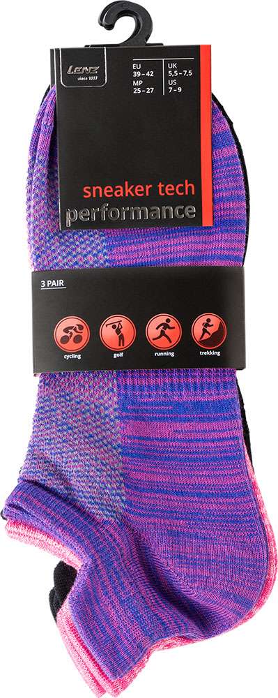 Lenz Performance Sneaker Tech – Laufsocken (3er-Pack)