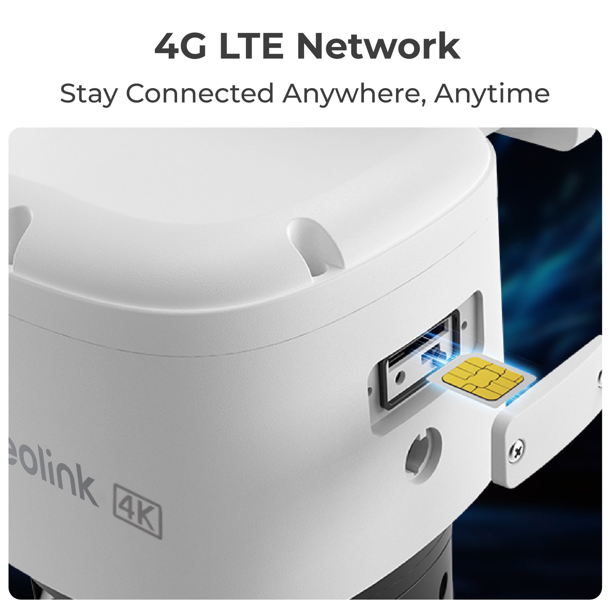 Reolink Trackmix G770 + Solar Panel 2 Sicherheitskamera (weiß schwarz, 4K 8MP UHD, 4G LTE, inkl. Solarpanel)