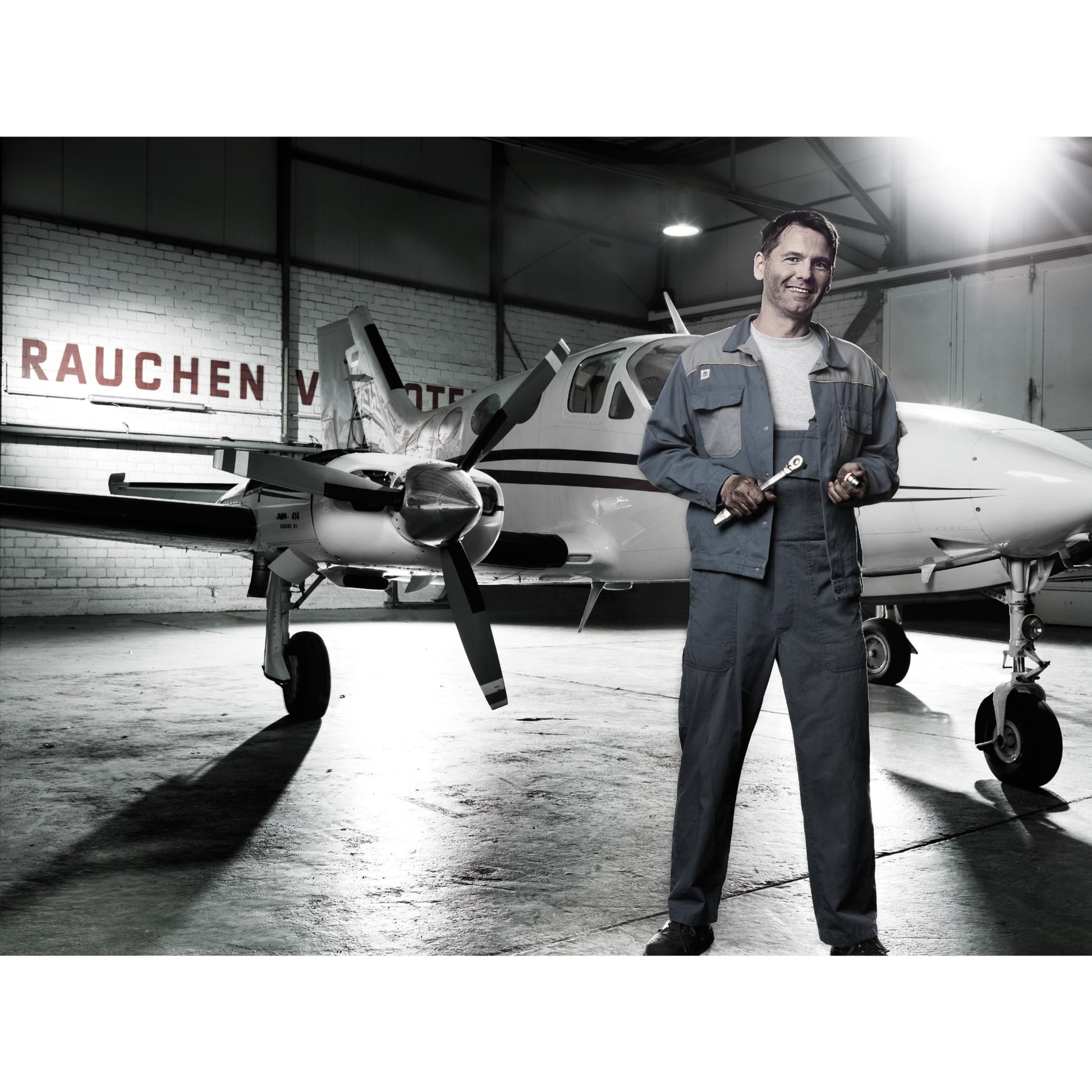 Waa 8004 C Zyklop Metall-Ratel mit Schaltkumpel mit 1 2