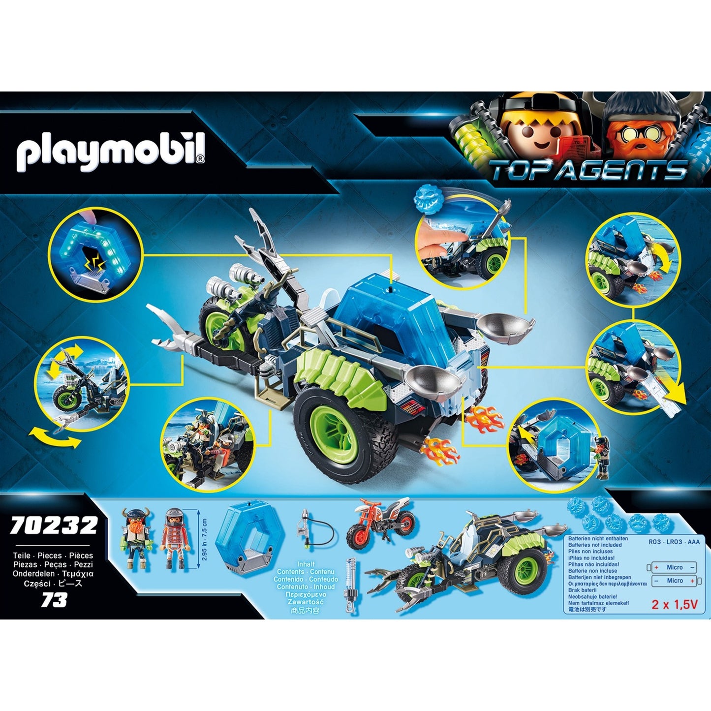 Playmobil Top -Agenten Arktische Rebellen Schnee Trike