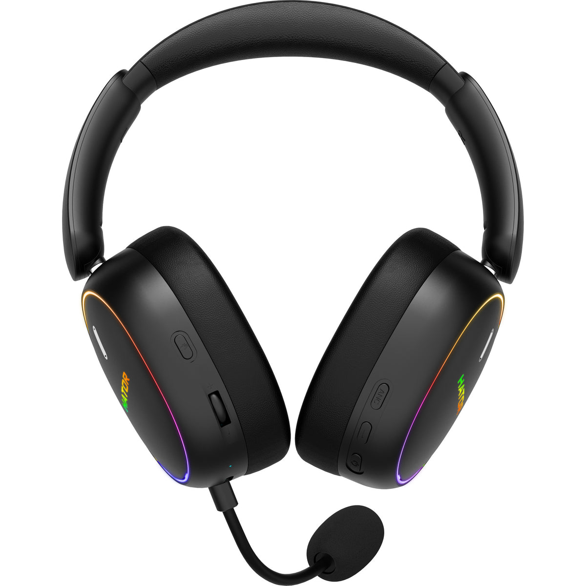 Hator Phoenix 2 kabelloses Over-Ear-Gaming-Headset (schwarz, RGB, 2,4 GHz Bluetooth 5.4 USB-C)