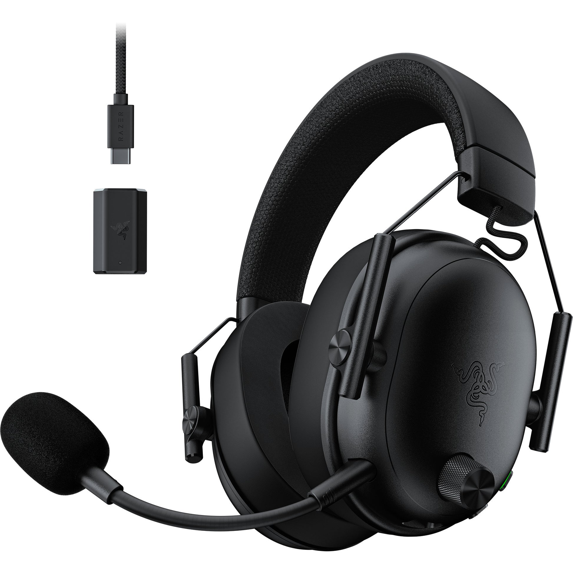 Razer Blackshark V3 Over-Ear-Gaming-Headset (schwarz, 2,4 GHz Bluetooth)