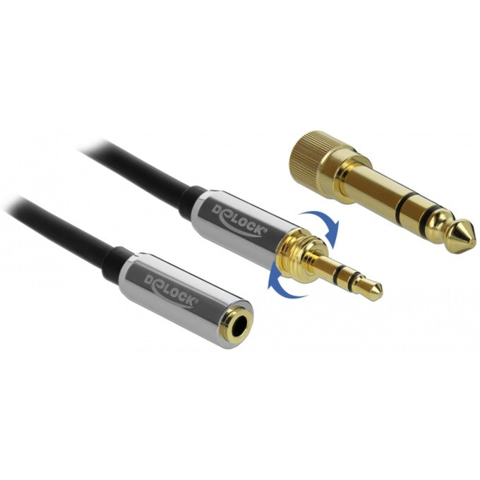 Delock Stereo-Jack 3,5 mm 3-polige männlich> weiblich