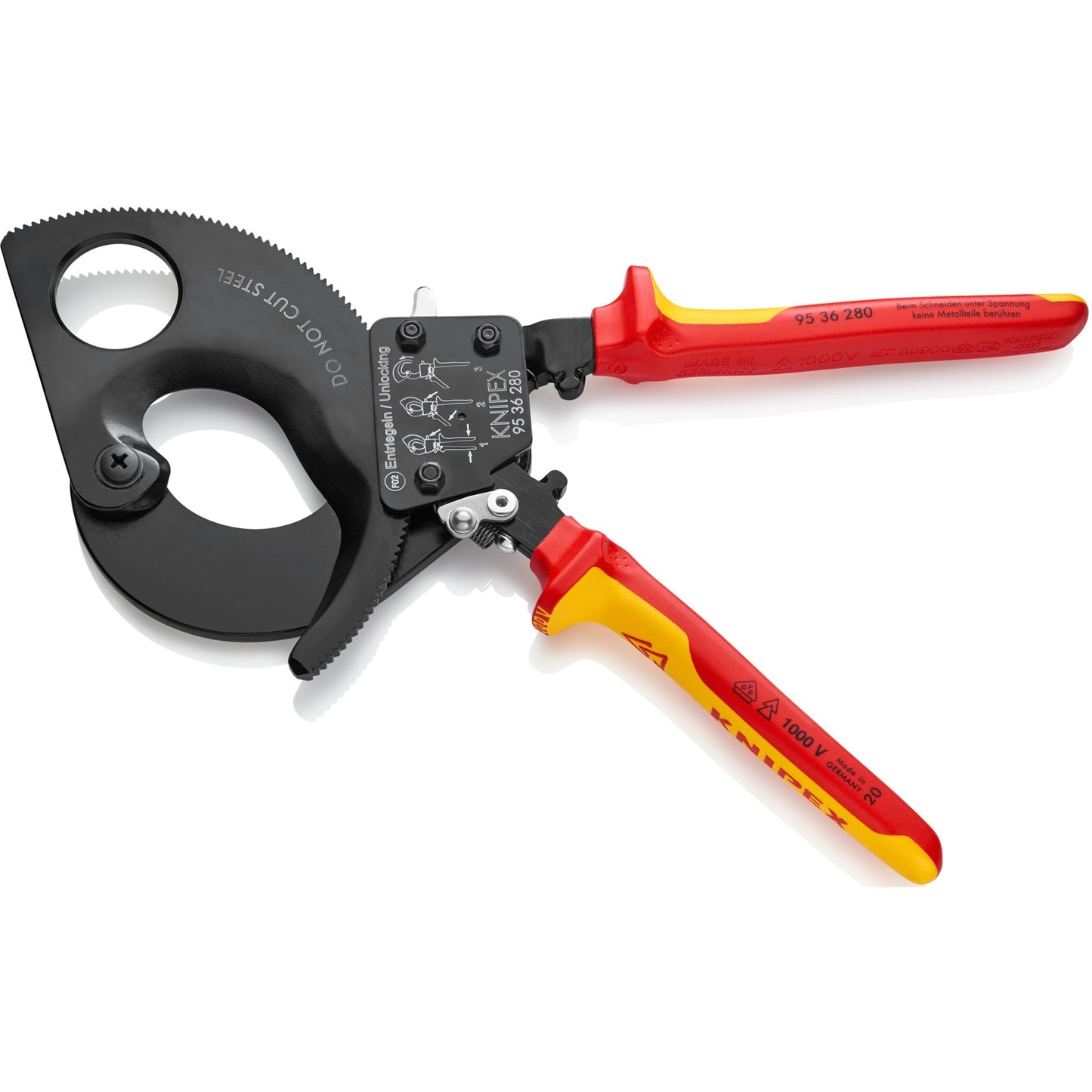 Knipex -Kabelschere mit Ratschenprinzip 9536280
