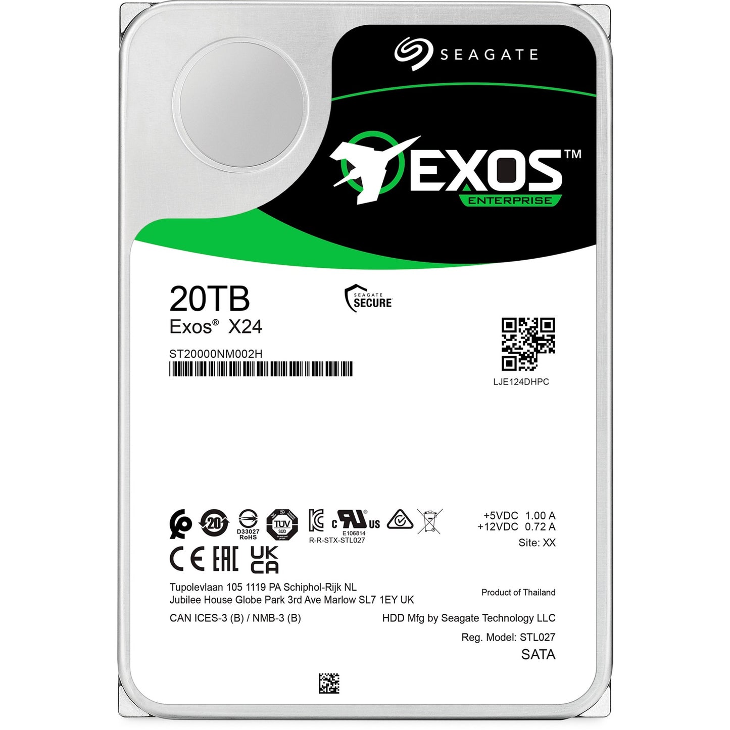 Seagate exos x24 20 TB