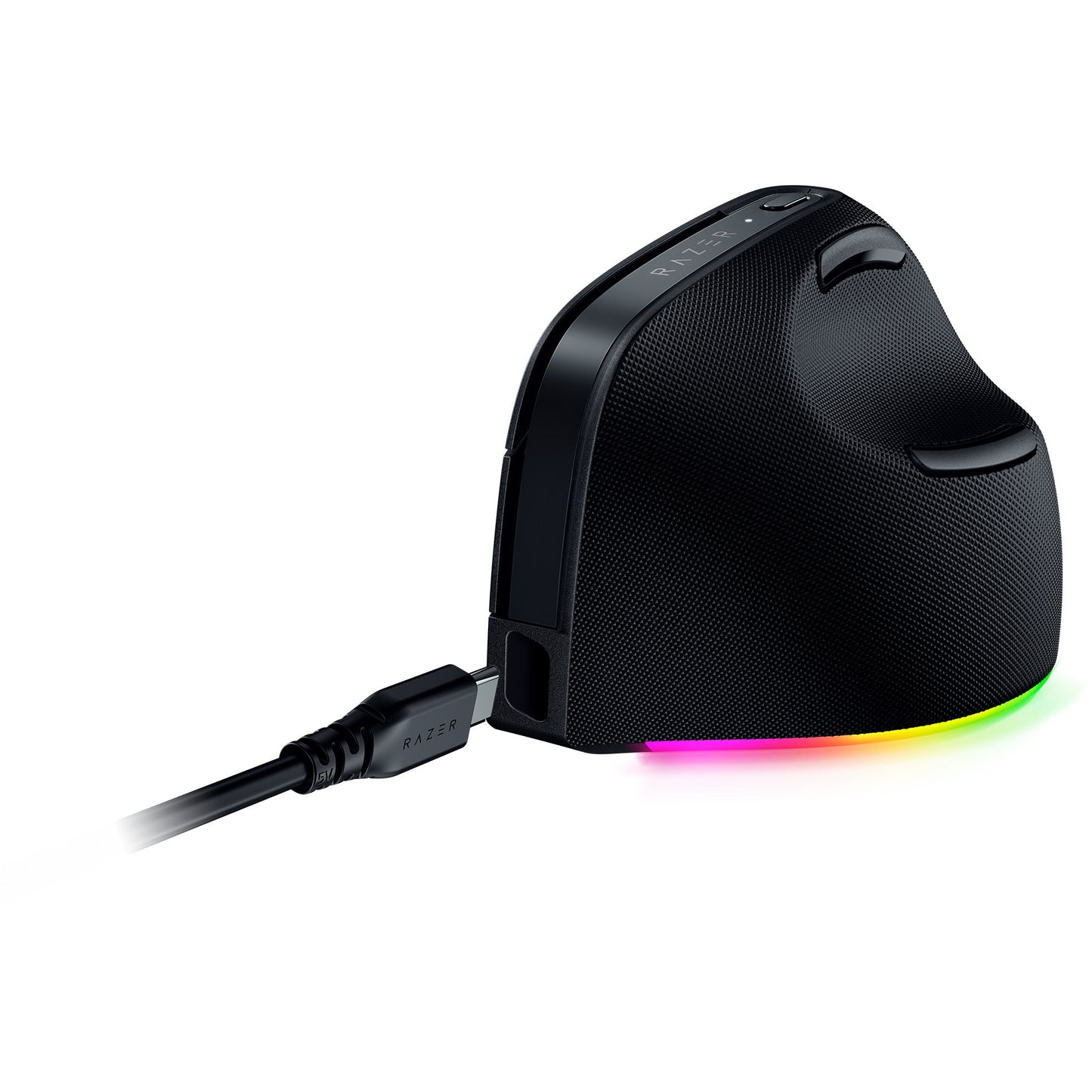 Vertikale Gaming-Maus Razer Pro Click V2 (schwarz, bis zu 30.000 dpi, USB-C Bluetooth 2,4 GHz)