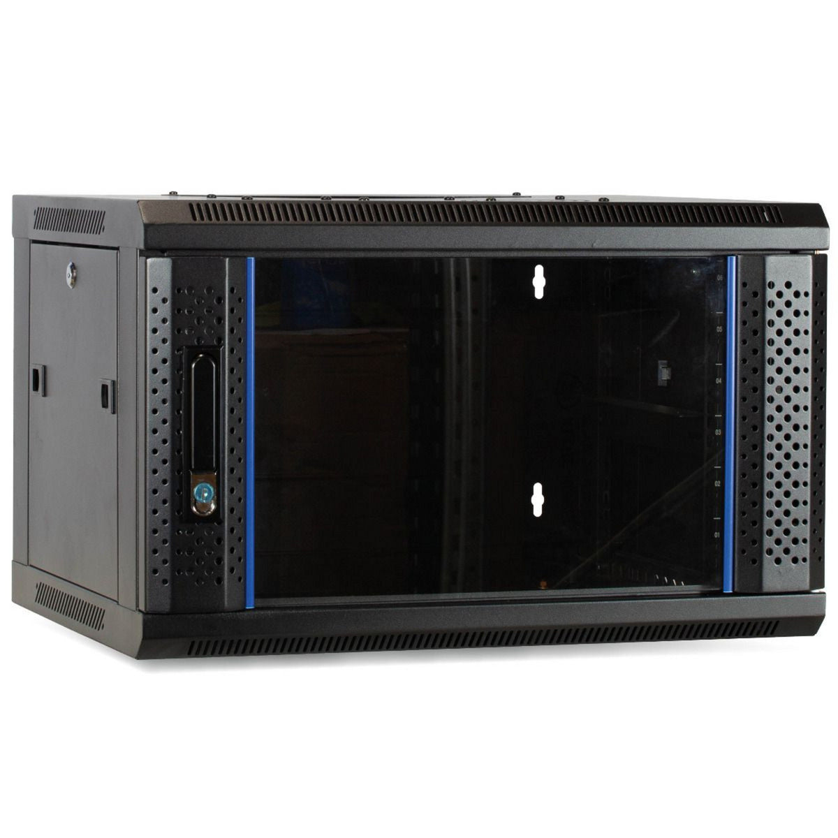 DSI 4U-Wandschrank mit Glastür-Server-Rack (schwarz)