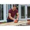 Black+Decker bew220 150w 1 3-Blatt-Exzenterschleifer | 1x Schleifblatt | Staubsammelbeutel – bew220-qs