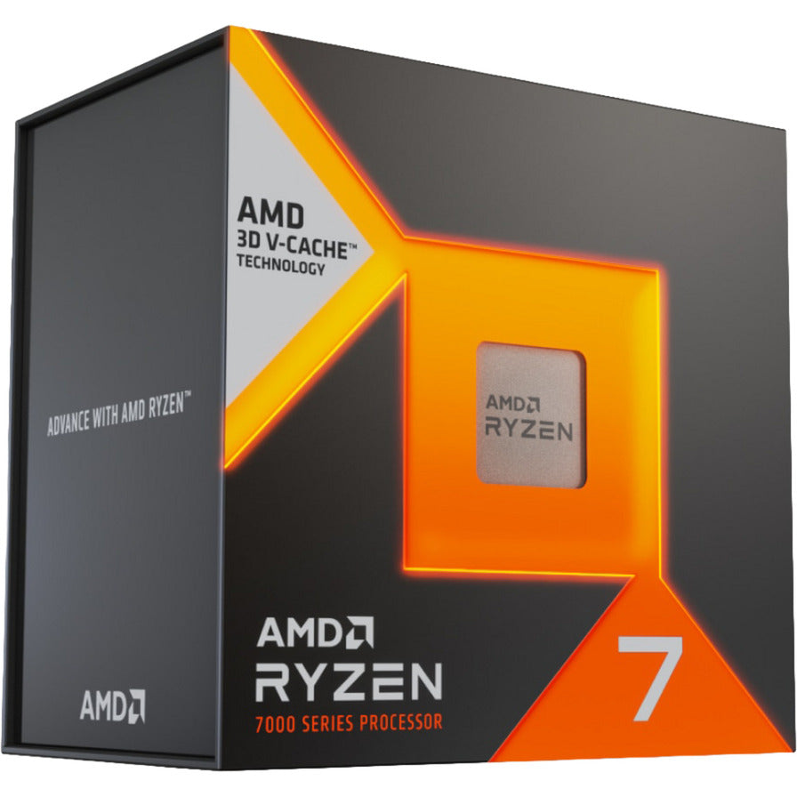 AMD Ryzen 7 7700x3D, 4 GHz (4,5 GHz Turbo Boost) Sockel AM5-Prozessor (entsperrt, verpackt)
