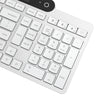Lenovo 800 selbstladende Bluetooth-Tastatur (weiß, US-Layout (QWERTY), Stößel, 100 %, Stößelschalter, Bluetooth 5.1, USB-C)