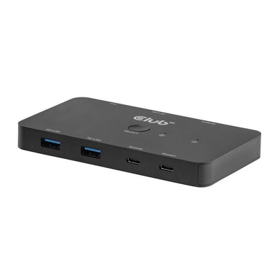 Club 3D CSV-2512 KVM-Switch Dual USB-C zu HDMI KVM-Switch (Schwarz, 4K 60 Hz)