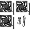 Fractal Design Momentum 14 RGB-Gehäuselüfter (schwarz, 3 Stück, 140 x 140 x 25 mm, PWM)