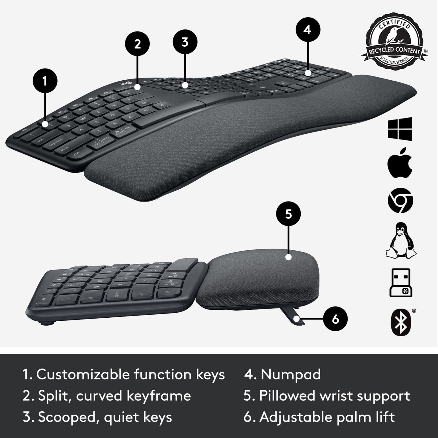 Logitech K860 ERGO Tastatur