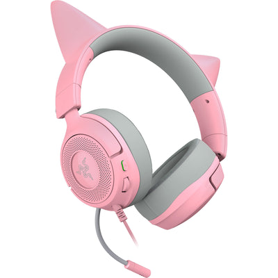 Razer Kraken Kitty V3 X Quartz Over-Ear-Gaming-Headset (Rosa Grau)