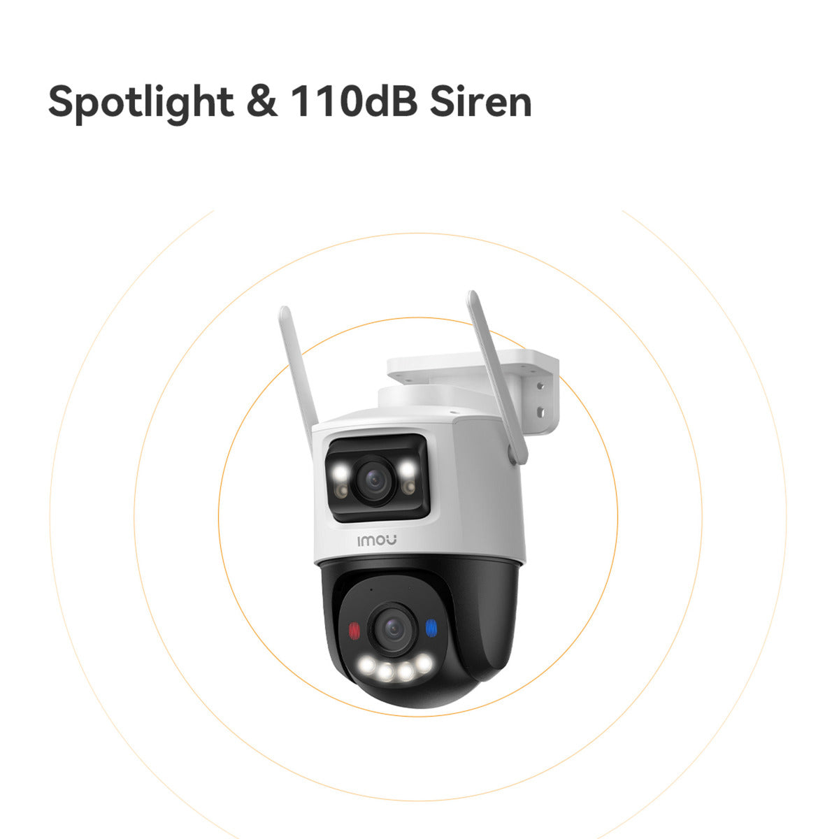 Imou Cruiser Dual 2 Pro Sicherheitskamera (weiß, 4 MP, WLAN 6, LAN)